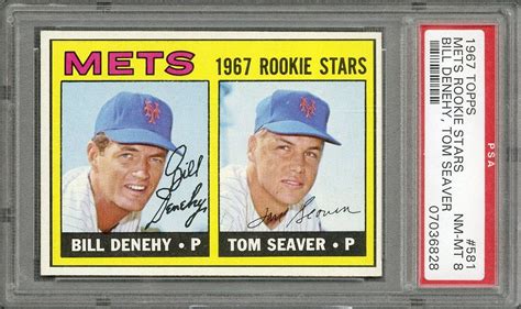Nov 19, 2015 · The 1967 Topps set was a great example of that approach. The overall look of the cards is sharp like a well-fitting suit, not complicated or bogged down by frills. In addition to Mickey Mantle, the set is anchored by two Hall of Fame rookie cards in Rod Carew and Seaver (#581), with the latter operating as the key to the entire issue. 